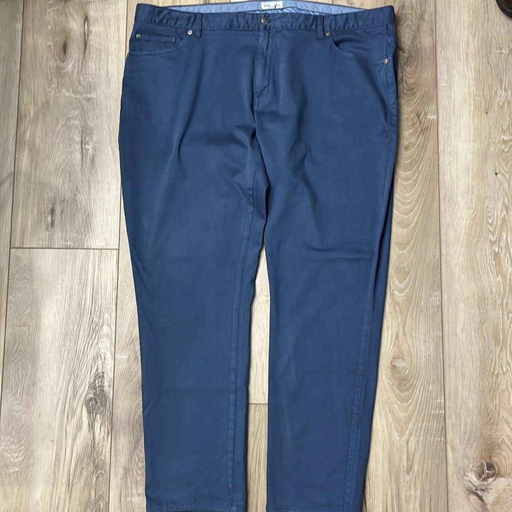 Peter Millar Crown Ultimate Sateen Five-Pocket Pant Size 44 Blue